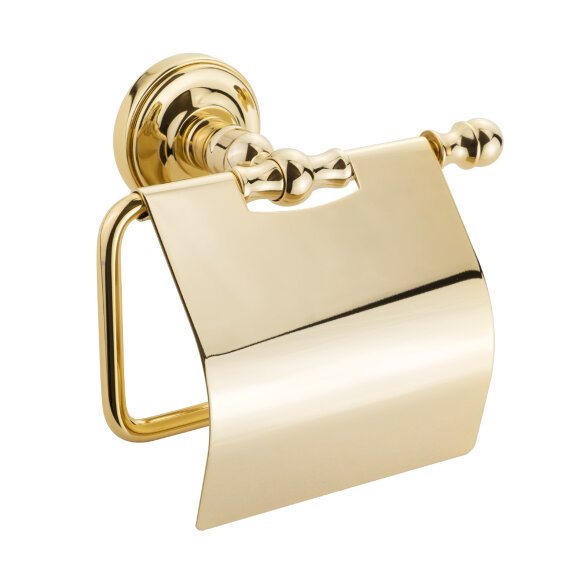 Держатель туалетной бумаги закрытый, Migliore Mirella, золото арт. 17311