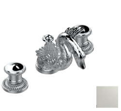 Смеситель для раковины на три отверстия устанавливаемый на борту с донным клапаном, THG Cygne, pvd матовый никель (H56) - G31-151 Смеситель для раковины на три отверстия устанавливаемый на борту с донным клапаном, THG Cygne, pvd матовый никель (H56) - G31-151