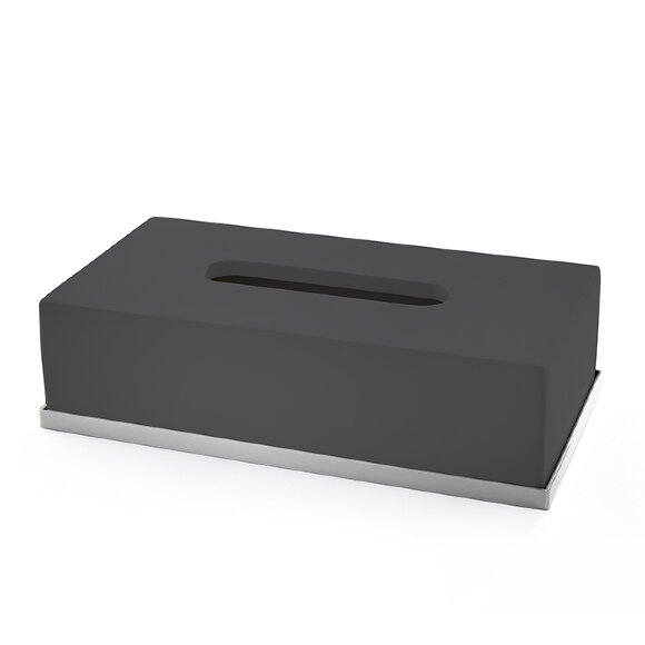 3SC Контейнер для бумажных салфеток, 24,5х13хh7 см, настольный,  Mood Deluxe цвет: черный арт. MDN70ASL