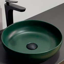 Раковина-чаша темно зеленая матовая Comforty - 00-00012223 Раковина-чаша темно зеленая матовая Comforty - 00-00012223