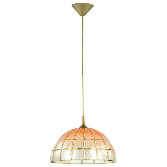 Подвесной светильник Sole тиффани 12641, Alfa цвет: белый перламутровый