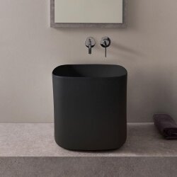 Раковина накладная Scarabeo Moonn 42 H40 5503/49 (420х420 мм) цвет: черная матовая Раковина накладная Scarabeo Moonn 42 H40 5503/49 (420х420 мм) цвет: черная матовая