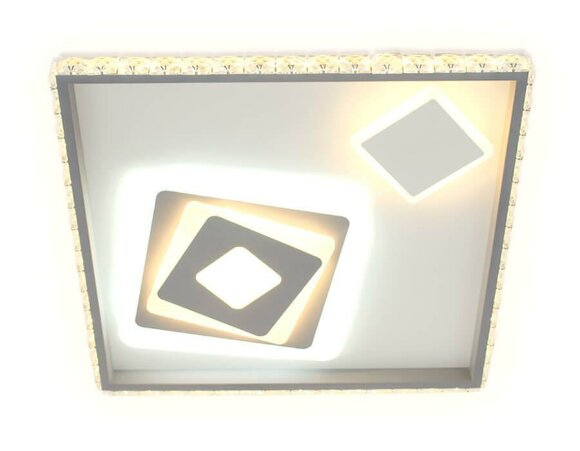 Потолочный светодиодный светильник Acrilic хай-тек FA248, Ambrella light цвет: белый