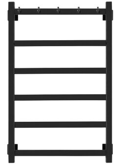 Полотенцесушитель электрический, черный матовый, Secado 80x50, Корсико 1 К - 4603777472955 Полотенцесушитель электрический, черный матовый, Secado 80x50, Корсико 1 К - 4603777472955