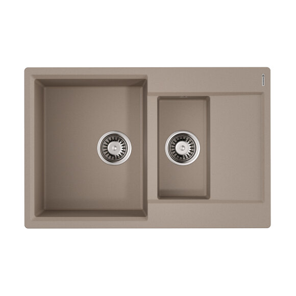 Раковина для кухни Daisen 78-2T Omoikiri 4993536 цвет: бежевый