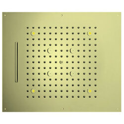 Верхний душ 570x470мм, 3 режима (дождь, каскад, туман), с 4 LED RGB, блок питания/управления, Cromoterapia BOSSINI Dream арт. H38935.021 цвет: золото Верхний душ 570x470мм, 3 режима (дождь, каскад, туман), с 4 LED RGB, блок питания/управления, Cromoterapia BOSSINI Dream арт. H38935.021 цвет: золото