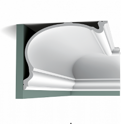 Карниз крупный из полиуретана C344 Orac Luxxus Бельгия цвет: Белый