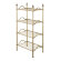 Этажерка, L49хH107xP33 см, 4 полки-решетки, латунь, Migliore Mirella, бронза арт. 26626 Этажерка, L49хH107xP33 см, 4 полки-решетки, латунь, Migliore Mirella, бронза арт. 26626