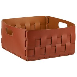 Корзинка Bottega ADJ Италия, 35x35xH20 цвет: бордо (коньяк) арт. 1045.30/09 Корзинка Bottega ADJ Италия, 35x35xH20 цвет: бордо (коньяк) арт. 1045.30/09