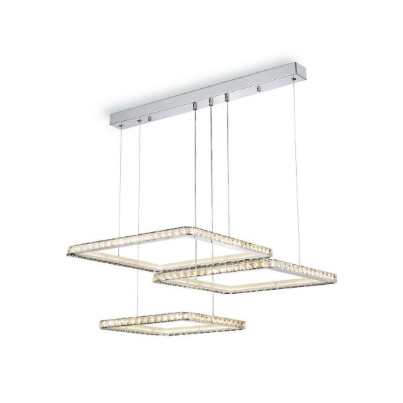 Подвесной светодиодный светильник Acrylica Ice модерн FA1759, Ambrella light цвет: хром
