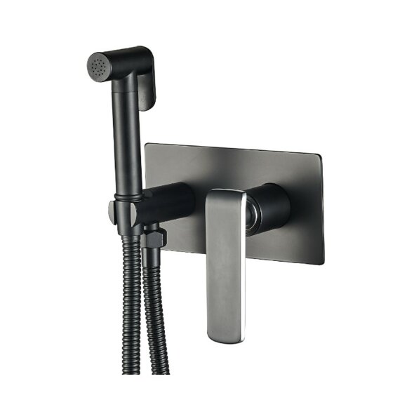 Гигиенический душ со смесителем черный, Haiba - HB55548-7