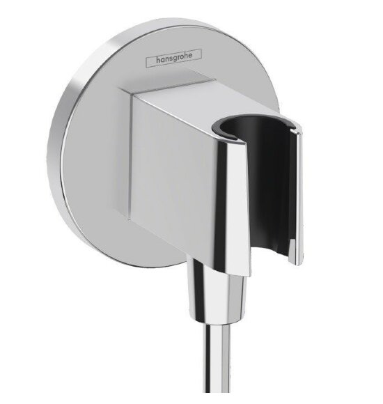 Hansgrohe шланговое подключение S с держателем для душа, FixFit S, глянцевый хром арт. 26888000
