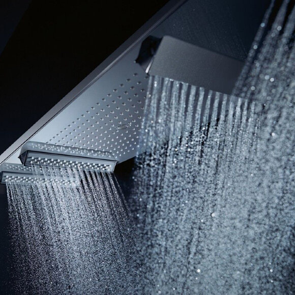 Душевая система с термостатом, ручным душем и подсветкой, Shower Heaven 28626000 цвет: хром, Axor