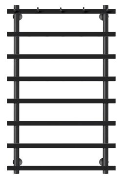 Полотенцесушитель водяной, черный, Secado 100x50, Понтида 1 К - 4673739227244 Полотенцесушитель водяной, черный, Secado 100x50, Понтида 1 К - 4673739227244
