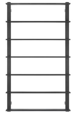 Полотенцесушитель водяной, черный, Secado 100x60, Лорето - 4673739219041