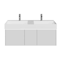 Тумба подвесная 120см, 3 ящика, Kerama Marazzi Grande, GR.120.3\AGR.M цвет: архитектурный серый