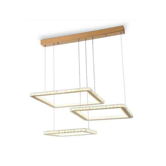 Подвесной светодиодный светильник Acrylica Ice модерн FA1761, Ambrella light цвет: золотой