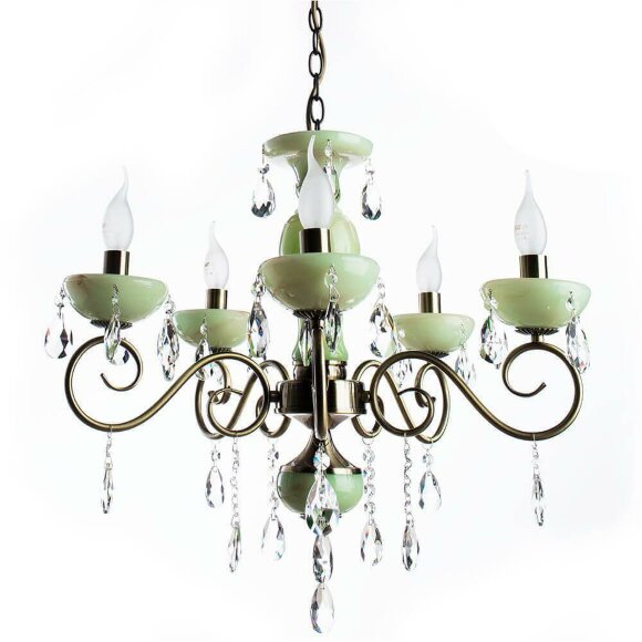 Подвесная люстра, вид модерн Onyx Green Arte Lamp цвет:  бронза - A9592LM-5AB