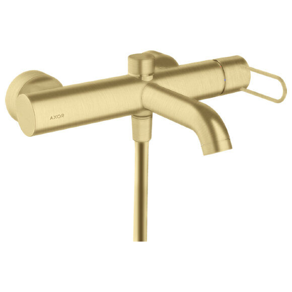 Смеситель для ванны, ВМ, настенный, с переключателем на 2 потока, Uno 38421250 цвет: шлифованное золото, Axor