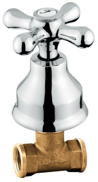Вентиль для внутристенного монтажа, Emmevi Deco Classic, 12009/CR цвет: хром