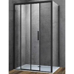 Душевой уголок Vincea (Италия), 120x90 профиль Черный стекло прозрачное Soft - VSR-3SO9012CLB Душевой уголок Vincea (Италия), 120x90 профиль Черный стекло прозрачное Soft - VSR-3SO9012CLB