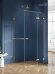 Душевое ограждение R 100x110x200 Avexa gold New Trendy брашированное золото арт. EXK-3056