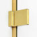 Душевое ограждение R 100x110x200 Avexa gold New Trendy брашированное золото арт. EXK-3056