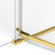 Душевое ограждение R 100x110x200 Avexa gold New Trendy брашированное золото арт. EXK-3056