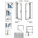 Душевая дверь dwj 100 l профиль хром стекло прозрачное, Radaway Essenza New арт. 385014-01-01L