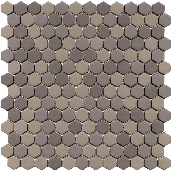 Мозаика Glaze Hexagon Greys Matt 30,2x30 L Antic Colonial арт. L100169273