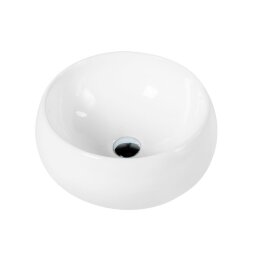 BelBagno Раковина накладная керамическая 405x405x160, круглая, глянцевый белый, арт. BB1065 (00-00000111)