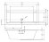Акриловая ванна RETHING CUBIC 160x70 RIHO арт. BR06 (BR0600500000000)