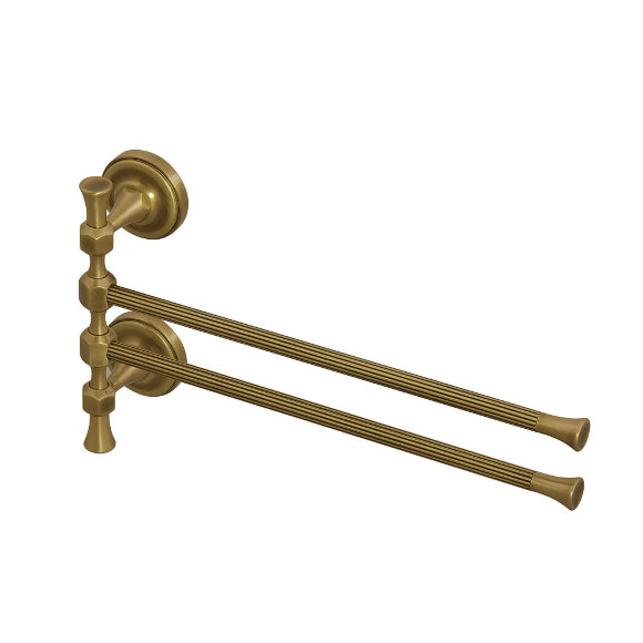 Полотенцедержатель двойной, поворотный, L35 cm, Migliore Fortuna, бронза арт. 27674