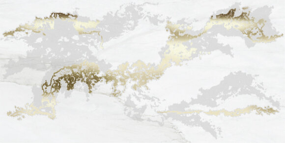 Decor Solitaire  Gold- White Lapp/Rett 60x120 BRENNERO арт.  УТ-00008231