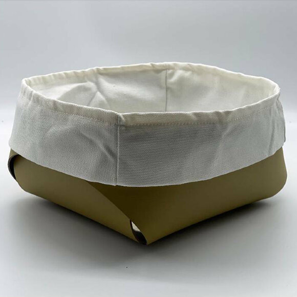 Корзина для хлеба ADJ Италия, 15x15xH7 цвет: горчичный (оливковый) арт. 0039.40/55
