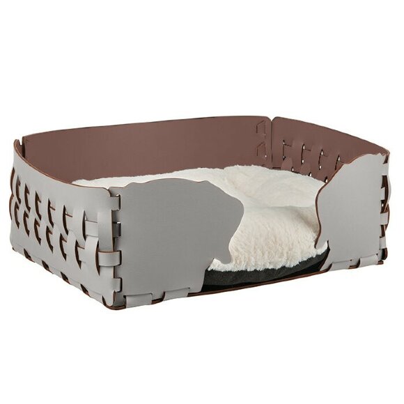 Лежанка Dog ADJ Италия, 60x42xH15 цвет: устричный (пепельная роза) арт. 1560D.02/07