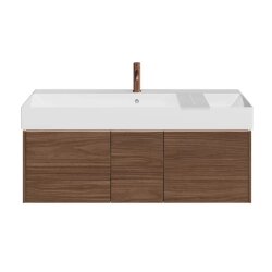 Тумба подвесная 120см, 3 ящика, Kerama Marazzi Grande, GR.120.3\SNUT цвет: структурированный орех