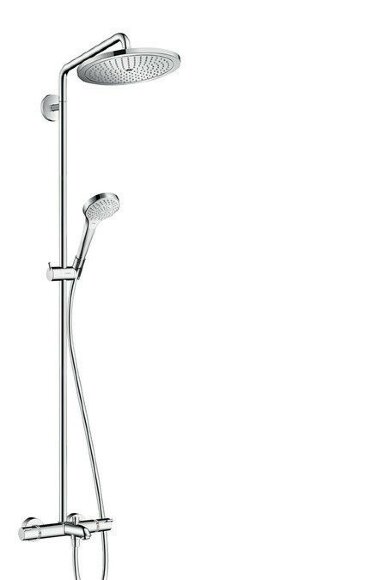 Hansgrohe душевая система с термостатом для ванны, Croma Select S, глянцевый хром арт. 26792000