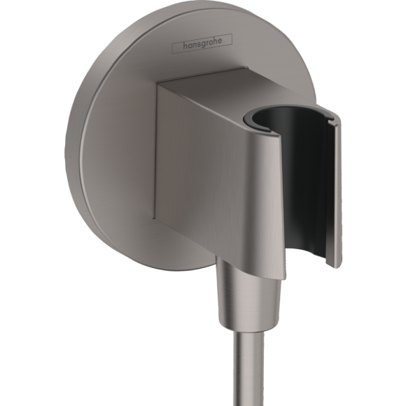 Hansgrohe шланговое подключение S с держателем для душа, FixFit S, матовый серый арт. 26888340