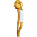 Душевой гарнитур : шланг 120 см, ручная лейка, вывод с держателем CISAL Arcana Toscana цвет: золото арт. TS00303024