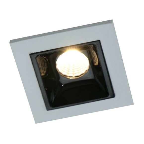 Встраиваемый светодиодный светильник, вид современный Grill Arte Lamp цвет:  белый - A3153PL-1BK