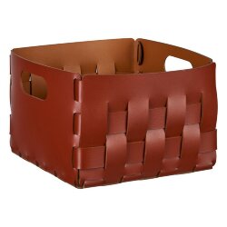 Корзинка Bottega ADJ Италия, 25x25xH20 цвет: бордо (коньяк) арт. 1044.30/09 Корзинка Bottega ADJ Италия, 25x25xH20 цвет: бордо (коньяк) арт. 1044.30/09