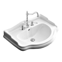 Раковина 55 см, 3 отв., Kerasan Retro 104501*3 цвет: белый
