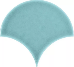 Керамическая плитка 15,5 х 17 см Carmen Escamas Dynamic Celeste, цвет: голубой глянец, арт. MPL-000451