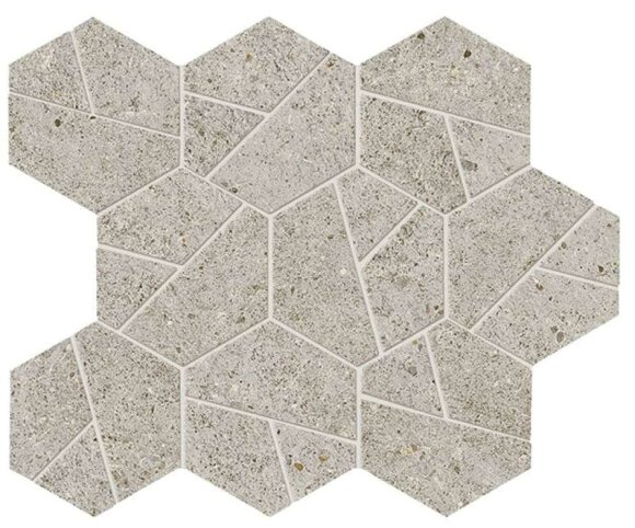 Мозаика Boost Stone Pearl Mosaico Hex 25x28,5 Atlas Concorde Italy арт. A7CY