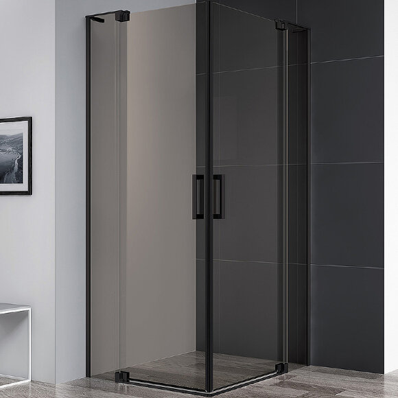 Душевой уголок SLIDER Черный матовый Cezares - SLIDER-AH-2-70/80-100/110-BR-NERO