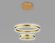 Подвесной светодиодный светильник Acrylica Original неоклассика FA6178, Ambrella light цвет: золотой