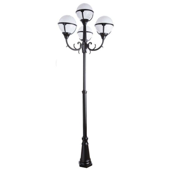 Садово-парковый светильник, вид ретро Monaco Arte Lamp цвет:  белый - A1497PA-4BK