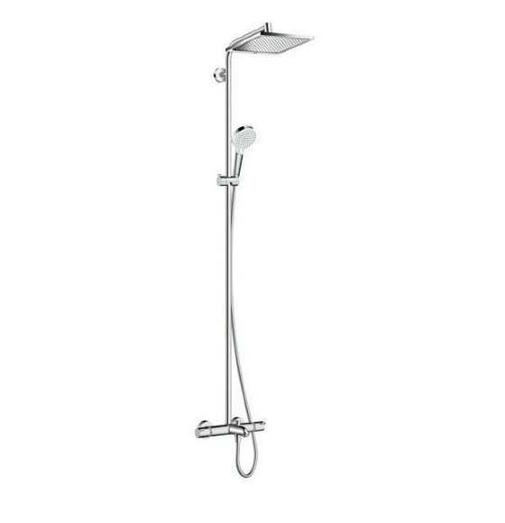 Hansgrohe душевая система с термостатом для ванны, Crometta E, глянцевый хром арт. 27298000