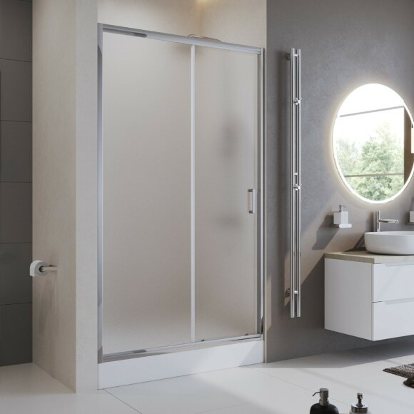 BelBagno Душевая дверь в нишу 130x195 глянцевый хром, Uno-195, арт. UNO-195-BF-1-130-P-Cr